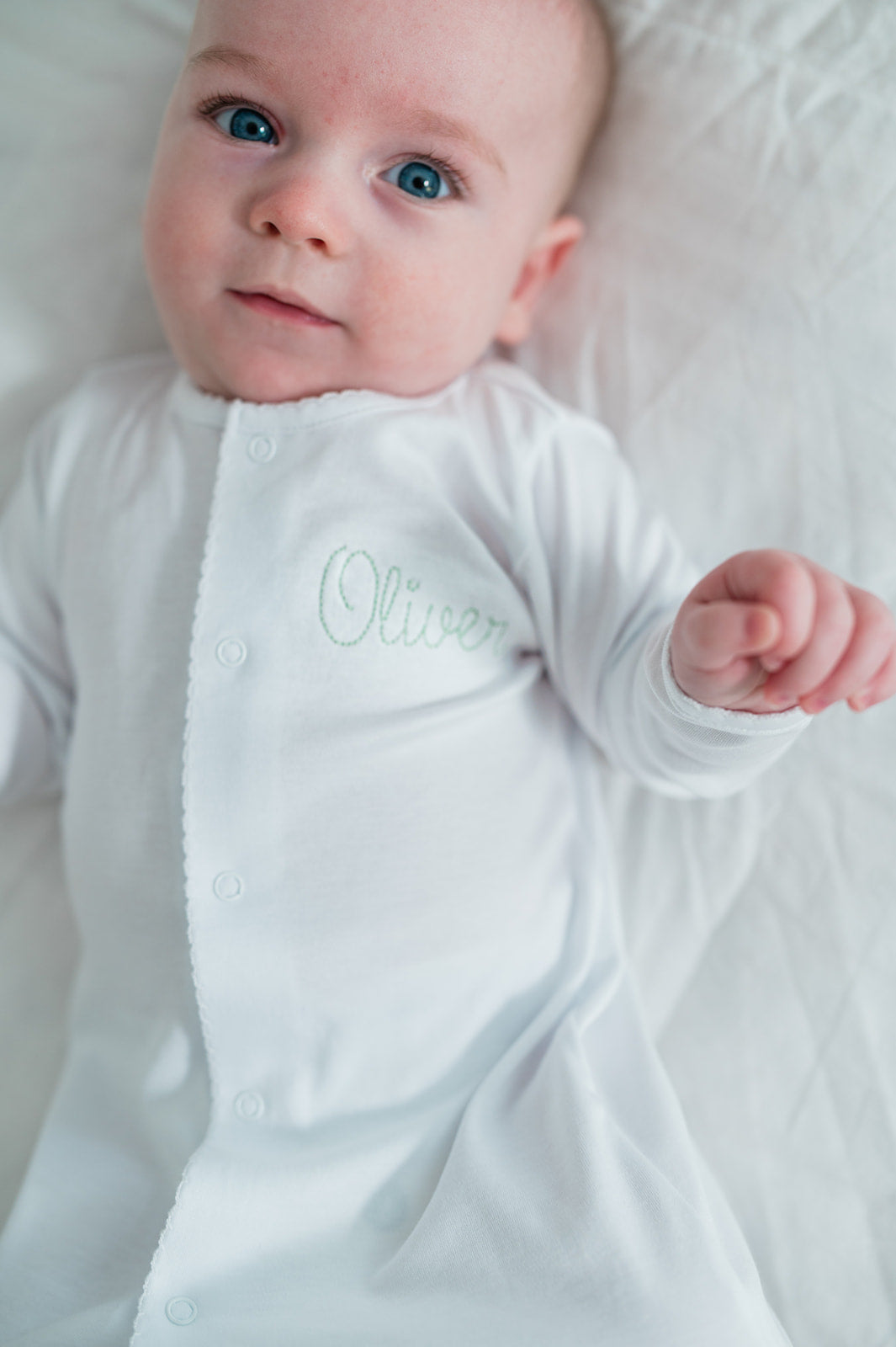 White Converter Gown Oliver embroidery