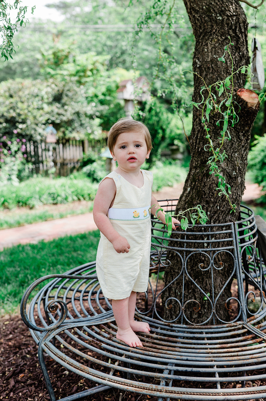 toddler wearing The Henry Jon Jon - Lucky Duck