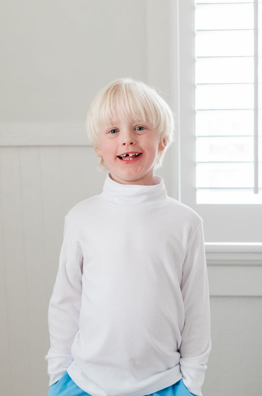 The Thomas Turtleneck: White