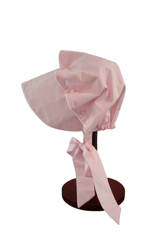 The Classic Sun Bonnet: Pink and White